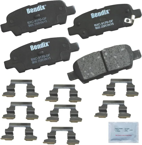 Vista 183 de Pastillas de Freno Traseras Cerámicas Bendix Priority1 CFC1510 para INFINITI QX56 2013-2011, QX80 2024-2014, Nissan Armada 2023-2017