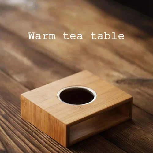 Vista 6 de Calentador de platos de café para el hogar, tetera iluminada con velas, tetera con base de calefacción, estufa cálida, para tetera de vidrio y otros