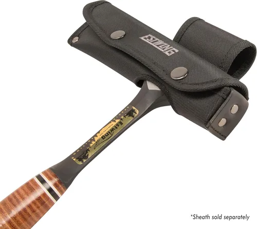 Vista 5 de ESTWING Edición especial Rock Pick - Martillo de geología de 22 onzas con punta puntiaguda y agarre de cuero genuino - E30SE