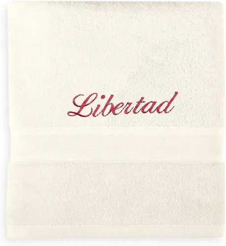 Vista 9 de Liberty21 Toalla de baño personalizada con monograma. Toalla bordada personalizada. (azul oscuro)