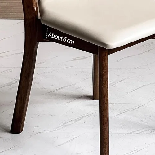 Vista 4 de Sillas de comedor tapizadas de madera maciza, sillas de comedor con marco de madera de fresno, silla de sala de estar para comedor, estudio, sala