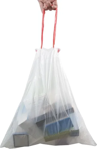 Vista 6 de Bolsas de basura blancas con cordón de 6 galones, 120