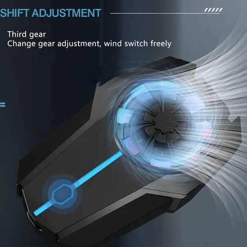 Vista 2 de Jectse Phone Cooler, Cell Phone Cooling Fan Cell Phone Radiator with 3 Wind Speeds, Super Silent Mobile Phone Radiator Case for Live Streaming