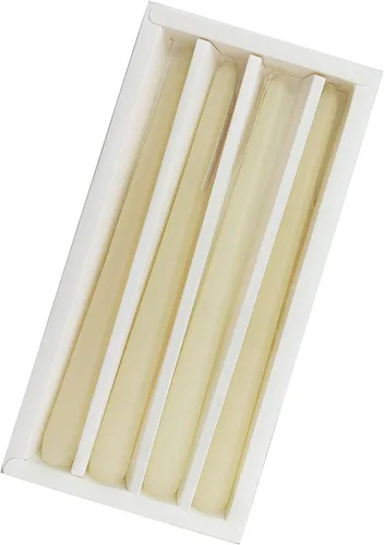 Vista 5 de 4 velas cónicas perfumadas de color marfil con aroma a crema de vainilla, velas de cena sin humo de 10 pulgadas, velas de cera de soja, velas
