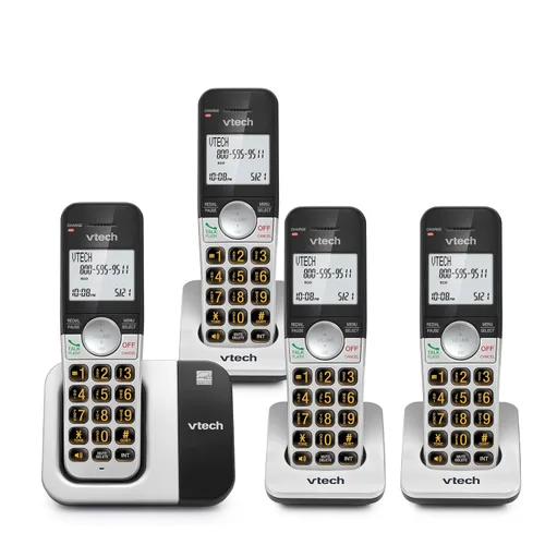 Vista 17 de VTech Teléfono inalámbrico con pantalla grande y botones grandes, DECT 6.0 con identificador de llamadas/llamada en espera, altavoz dúplex completo