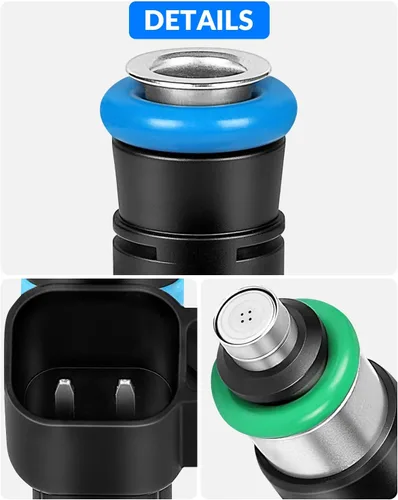 Vista 8 de Inyectores de combustible mejorados para 3.7L Se ajusta a: -Jeep Grand Cherokee 2005-2010 Liberty 2004-2011, Para: -Dodge Dakota 2004-2010 Durango