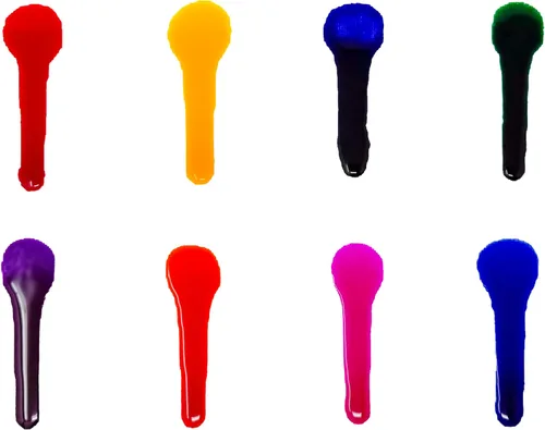 Vista 3 de milo Juego de acuarela líquida fluorescente, 6 colores UV neón, botellas