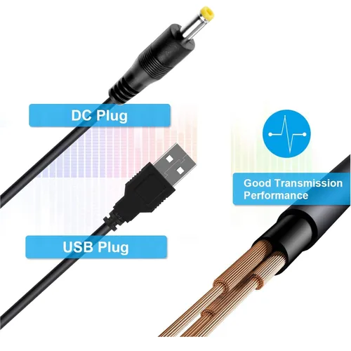 Vista 4 de Draw a dragon Cable de alimentación PSP de repuesto para carga Sony PSP 1000 2000 3000 Series (PSP-1001, 2001, 3001) y cable de carga USB E-1000