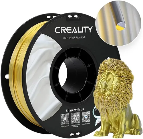 Vista 50 de Creality - Filamento de PLA de 1.75 mm para impresoras 3D, carrete de 1 kg (2.2 libras), alta tenacidad sin deformación, precisión dimensional
