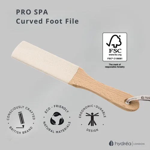 Vista 5 de Hydrea London Lima de pie de madera curvada con microcristales de cerámica