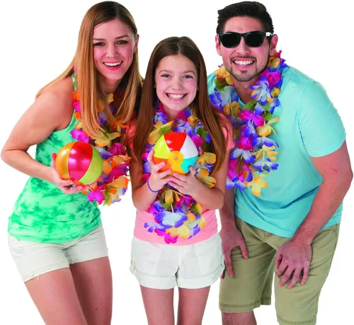 Vista 4 de Fun Express Juego de 50 mini bolas de playa a granel, juguetes inflables de piscina de 5 pulgadas para niños de 4 a 8 años Juegos de playa