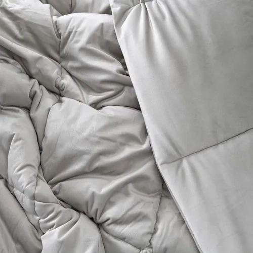 Vista 3 de Byourbed Cuz I'm Cozy - Edredón Coma Inducer® individual XL, relleno ligero de Estados Unidos, color gris pardo pizarra