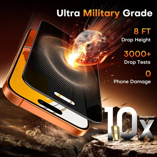 Vista 36 de TOCOL Protector de pantalla de privacidad para 15 Pro Max, 6.7 pulgadas, dureza 9H, grado militar, inastillable, vidrio templado HD, cobertura