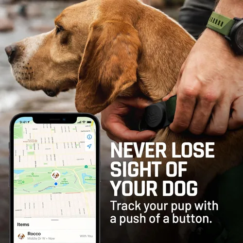 Vista 5 de Mammoth Airtag - Soporte para collar de perro, fuerte soporte para Airtag para perro es la manera perfecta de rastrear GPS a tu perro, utiliza