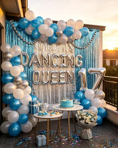 37 globos de reina bailarina con 17 globos de decoración de fiesta de mamá mia