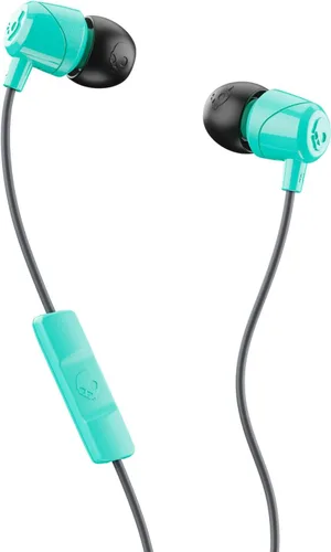 Vista 9 de Auriculares Skullcandy Jib con cable y conector AUX de 3.5 mm, con ajuste de aislamiento de ruido, micrófono en línea y control de llamadas y Negro