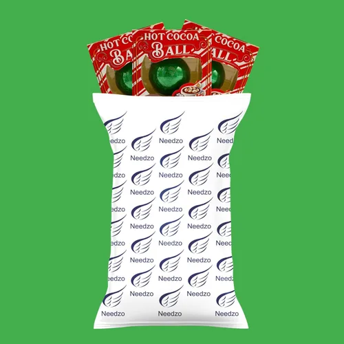 Vista 7 de Needzo Bolas de Chocolate Caliente que se Derriten, Cacao a Granel con Mini Malvaviscos en el Interior, Lindos Rellenos de Calcetín de Dulces