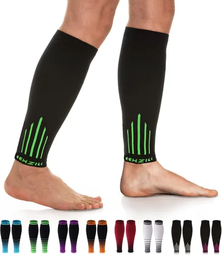 Newzill - Mangas de compresión de pantorrilla (20-30mmHg) para hombre y mujer - Opción perfecta para nuestros calcetines de compresión – para
