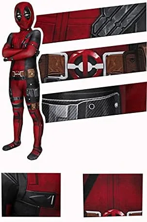 Vista 5 de ugoccam Traje de superhéroe para niños estilo 3D disfraz de Halloween y cosplay