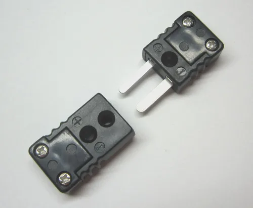 Vista 3 de Mini conector de cable de termopar tipo J, conector de cable, 5 pares de enchufes macho y hembra