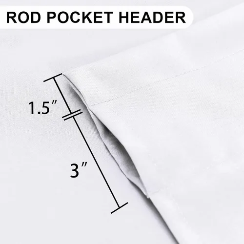 Vista 19 de DWCN Cenefa de cocina para ventanas, cortina de baño/sótano para tratamiento de ventanas, cortinas cortas de 18 pulgadas, 1 panel, 52 x 18 pulgadas