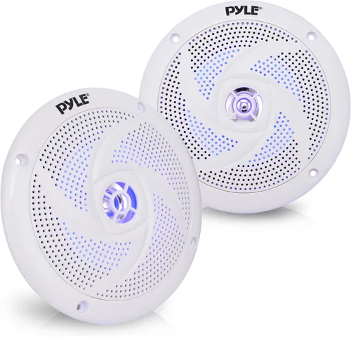 Pyle Altavoces marinos - 5.25 pulgadas, 2 vías, impermeable y resistente a la intemperie, sistema de sonido estéreo de audio para exteriores con