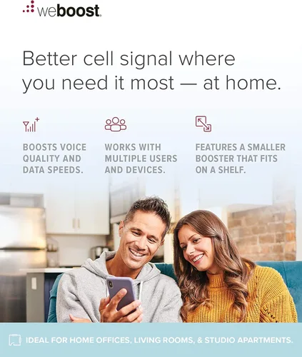 Vista 3 de weBoost Home Studio (470166R) Kit de refuerzo de señal de teléfono celular reacondicionado de fábrica Cobertura de una habitación Todos