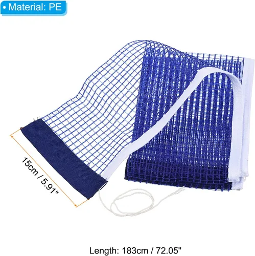 Vista 2 de PATIKIL Reemplazo de red de tenis de mesa, accesorios de equipo de tensión de red de ping pong, PE espesar para interiores y exteriores, azul
