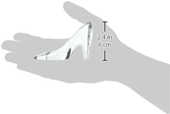 Vista 6 de Darice Victoria Lynn Zapatilla Favor Acrílico Transparente, 3.5 pulgadas, 24 Piezas