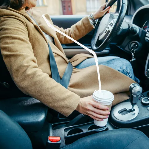 Vista 5 de Geiserailie 12 piezas de pajitas flexibles para beber, extra largas, pajitas de plástico doblables para fiestas, camping, situaciones de movilidad