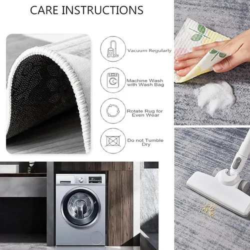 Vista 7 de Alfombra rústica con estrellas del oeste de Texas, alfombra rectangular marrón vintage, lavable, plegable, antideslizante, resistente a la suciedad