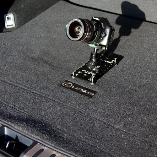Vista 8 de Cam Caddie Placa de queso ultra plana de ángulo bajo POD/trípode para cámaras DSLR, sin espejo y de acción