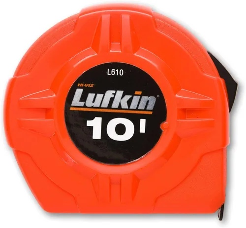 Vista 2 de Cinta métrica retráctil Lufkin, 1 pulgada x 26 pies, de alta visibilidad, color naranja, L625CME