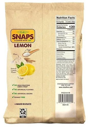 Vista 2 de Stauffer's Original Recipe Lemon Snaps 14 oz. Bolsas (3 bolsas)