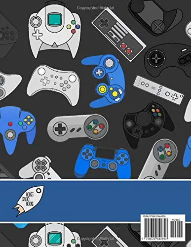 Vista 2 de Sketchbook Boys Sketch Book - Gaming Style Teen Boys & Girls - Blank for Drawing and Sketching