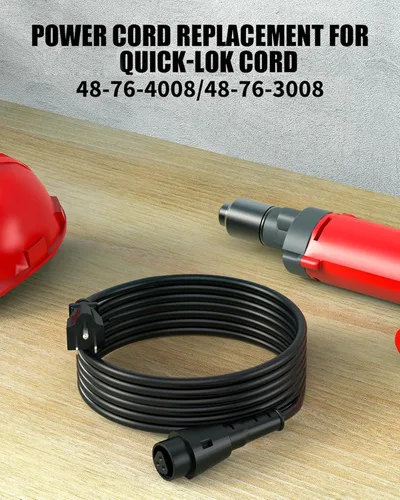 Vista 3 de WUKUR Cable Quik-Lok para cable de bloqueo rápido 48-76-4008/48-76-3008, cable de alimentación de 16.5 pies para cable de alimentación