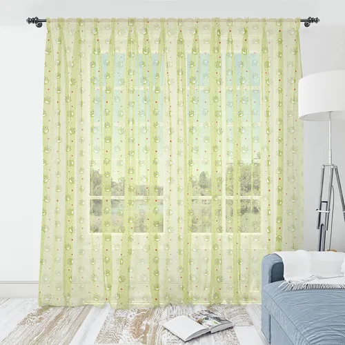 Vista 34 de Lunarable Science Tulle Curtains with Rod Pocket, Hand Drawn Chemistry Theme Doodle Experiment Design Arrangement, Sheer Drape for Wedding Party 2