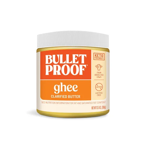 Ghee de Ganado Alimentado con Pasto, 13.5 Oz, Bulletproof 100% de Ganado Alimentado con Pasto, Grasa de Mantequilla Clarificada de Ganado Criado en