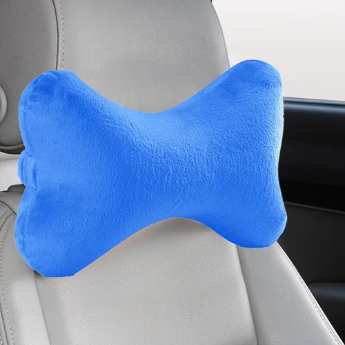 Vista 11 de Bookishbunny Almohada de cuello de viaje con forma de hueso de perro de espuma viscoelástica para automóvil, autobús y camión, comodidad para Negro