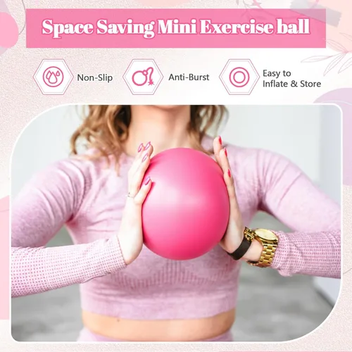 Vista 3 de Sotiff 20 mini bolas de ejercicios de 9 pulgadas para terapia de pelota de pilates, yoga, entrenamiento de estabilidad, estiramiento, postura