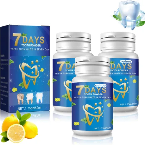 Blanqueador de dientes en polvo, polvo de dientes de bicarbonato de sodio, sabor refrescante de menta, blanqueador de dientes eficaz, eliminación de
