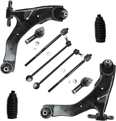 Vista 30 de Detroit Axle - Kit de suspensión frontal de 10 piezas para Jeep 2002-2004 Liberty, 2 brazos de control superiores con rótula 2 rótulas inferiores, 4