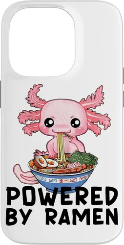 Vista 17 de iPhone 16 Kawaii Axolotl Powered by Ramen Anime Exotic Pet Girls Teens Case