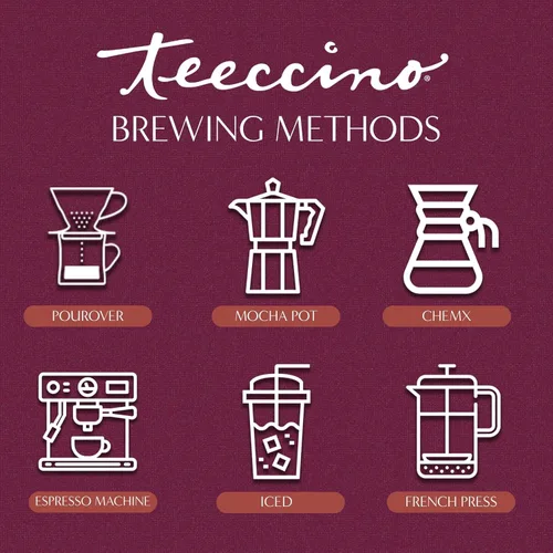 Vista 3 de Teeccino Alternativa al Café – Caña de Dulce – Bebida de Postre Festiva Que Es Prebiótica, Libre de Cafeína y Ácidos, Tueste Medio, 11 Onzas