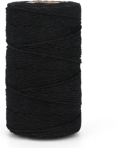 Vista 15 de G2PLUS Cuerda de Navidad, cuerda de algodón blanco y verde de 0.079 in, 656 pies, cuerda de envoltura de regalo para manualidades