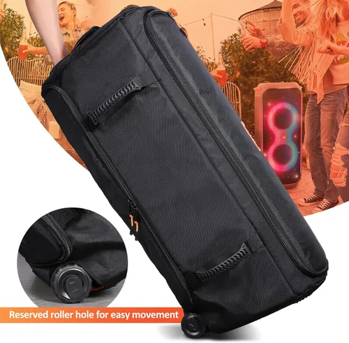 Vista 2 de Funda de transporte resistente compatible con JBL Party Box Series, mochila portátil de transporte para altavoces (para bolsa JBL Partybox 710)