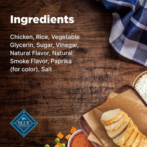 Vista 5 de Blue Buffalo Nudges Jerky Bites - Golosinas para perros, hechas en los Estados Unidos con ingredientes naturales, piezas de tamaño de bocado, pollo