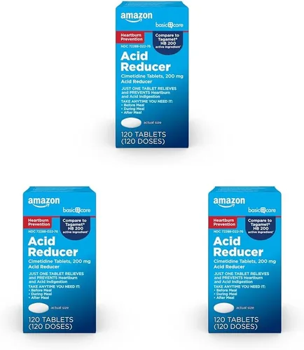 Vista 9 de Yaxa Basic Care Tabletas recubiertas de cimetidina de 200 mg, reductor de ácido, medicina para la acidez estomacal, alivio de la indigestión, 120