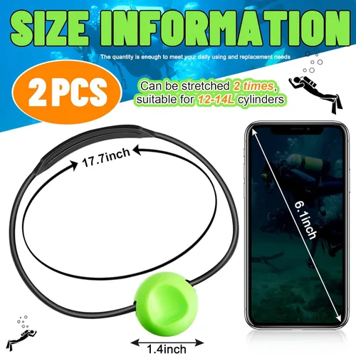 Vista 3 de 2 unids tanque Banger dispositivo de señal subacuática cilindro buceo tanque accesorios para buzos fabricante de ruido