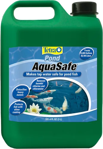 Tetra Pond AquaSafe 101.4 onzas, hace que el agua del grifo sea segura para peces de estanque